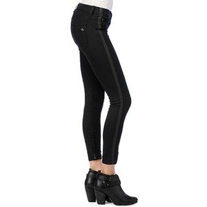 Rag & Bone zipper ankle jeans tuxedo stripe jbrand